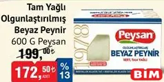 PEYSAN TAM YAĞLI OLGUNLAŞTIRILMIŞ BEYAZ PEYNİR 600 G